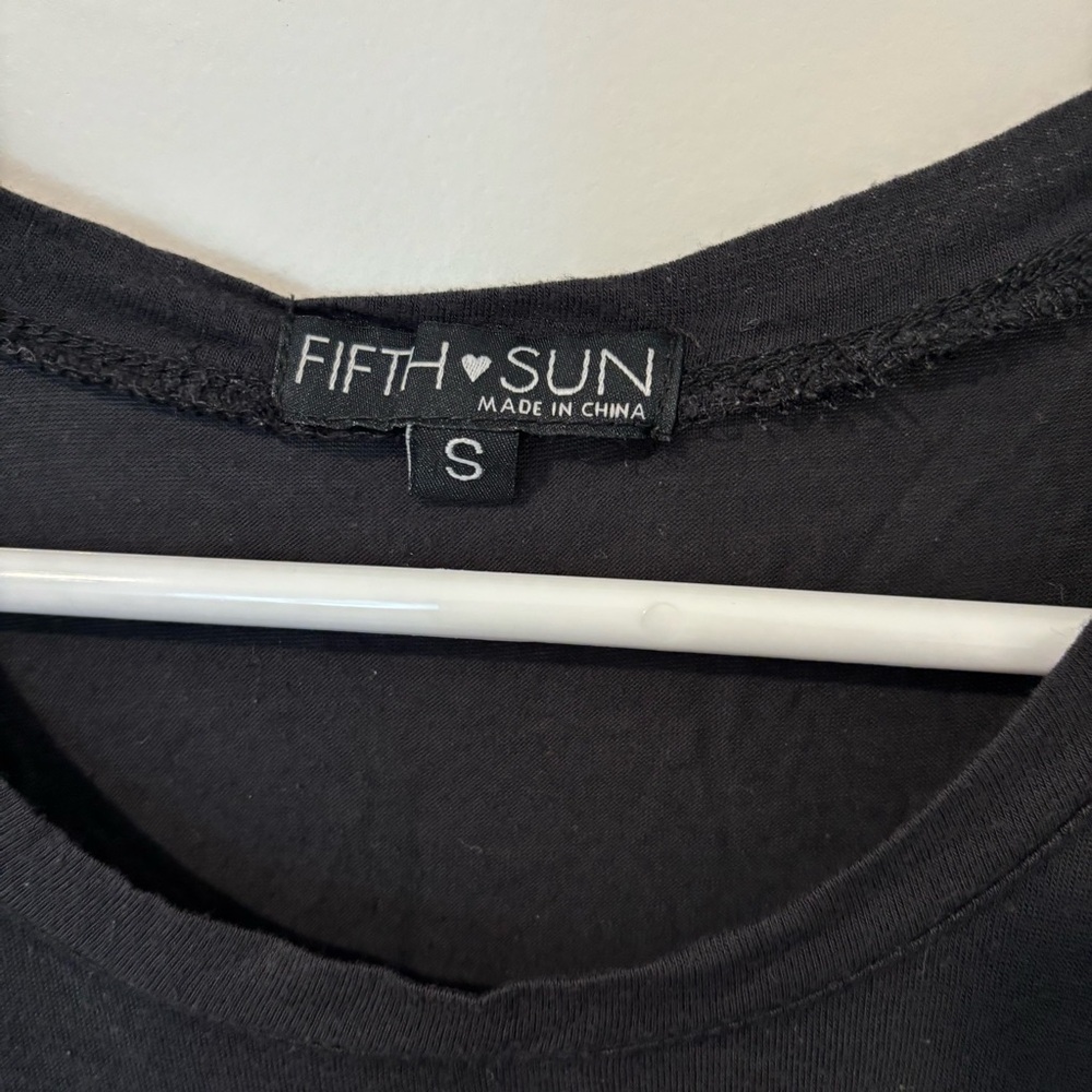 Fifth Sun Black 'Power' Tank Top - Picture 3 of 6